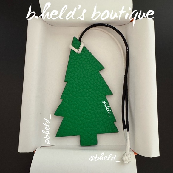 Hermès Pine Tree Charm Petit H (Leather & Silk) Brand New NWT - Picture 6 of 16